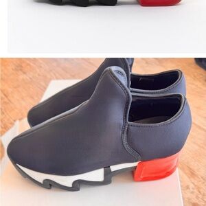 iRI Black and Red Slip-On Sneakers NWT